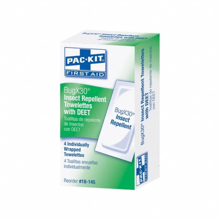 Insect Repellent Wipes: For Use on Flying Insects, Wipes, 0.28 oz Container Size