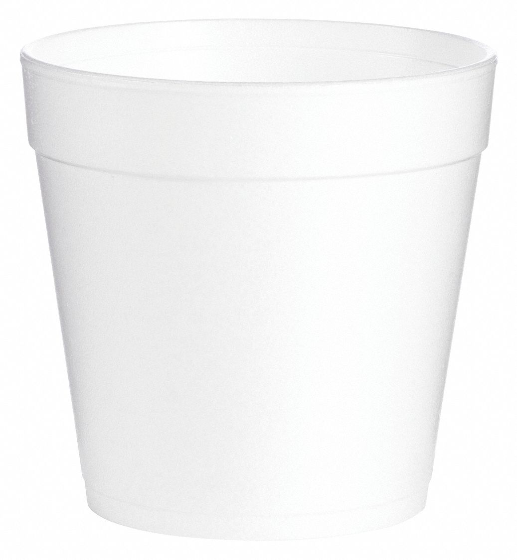 DART CarryOut Soup Container Foam, Round, White, 1 Compartments, 500 PK 481C5432MJ48 Grainger