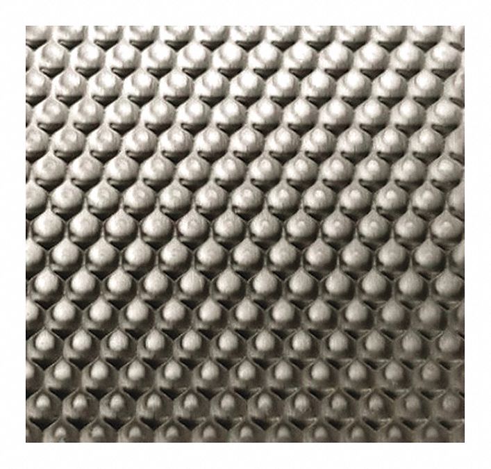 Silver Stainless Steel Sheet: 4 ft x 4 ft Nominal Size (WxL), 0.035 in  Thick, Textured Finish, #4