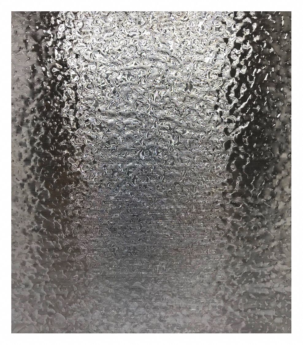 Stainless Steel Sheet, 24 in - L: 304, 24 in x 24 in Nominal Size (WxL), 0.017 in Thick, Stucco, #4