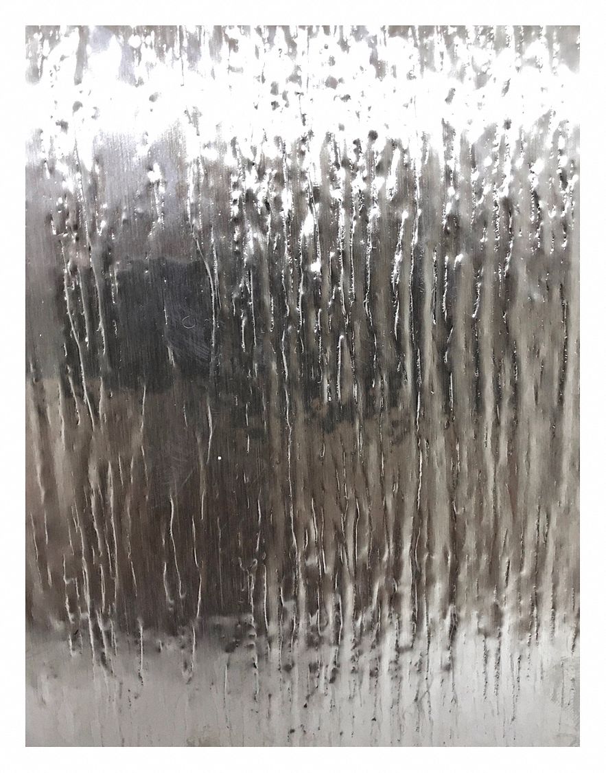 Stainless Steel Sheet, 24 in - L: 304, 24 in x 24 in Nominal Size (WxL), 0.017 in Thick, Woodgrain