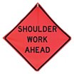 Shoulder Work Ahead Signs image