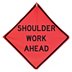 Shoulder Work Ahead Signs