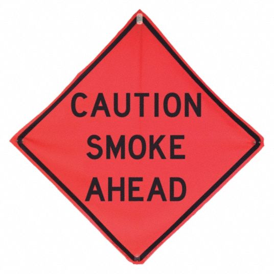 36 in x 36 in Nominal Sign Size, Polyester, PVC, Traffic Sign - 481H93 ...