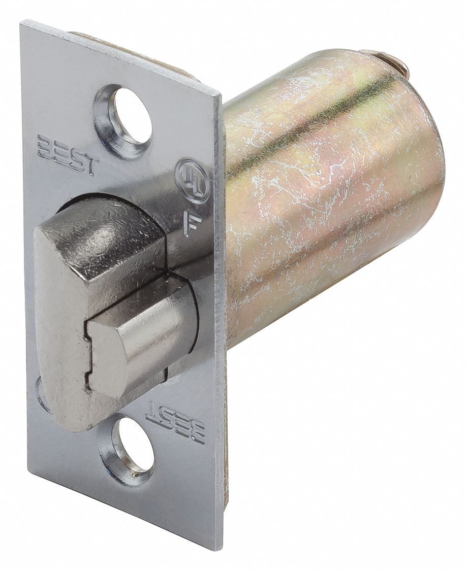 BEST Satin Chrome Deadlocking Latch, Backset 2 3/4 in 481U268KL3626
