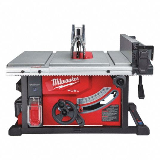 Table Saw: 8 1/4 in Blade Dia., 24 1/2 in Max. Cut Wd Right of Blade, 6,300  RPM Max. Blade Speed