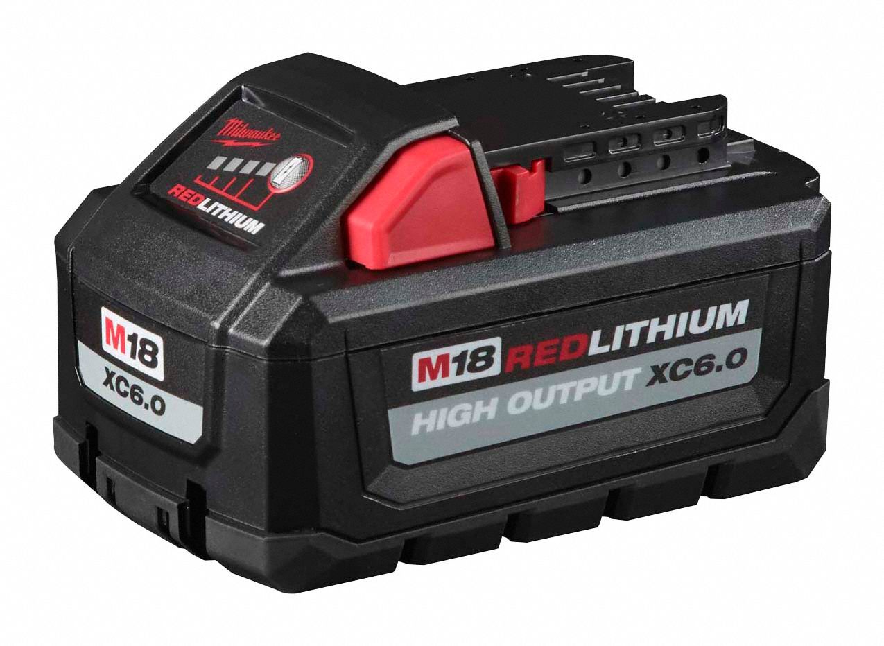 Battery: M18™, 6 Ah, Battery Included, 18V DC