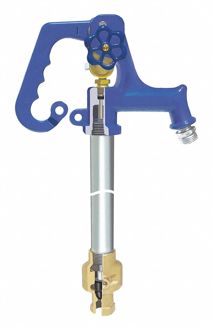 Frost Proof Yard Hydrant: 5 ft Bury Dp, 90 1/2 in Overall Lg, 3/4 in FNPT Inlet Size