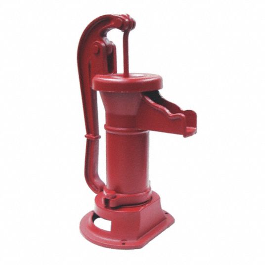 Pitcher Pump: Cast Iron, 15 in Overall Ht, 1 1/4 in Inlet Dia.