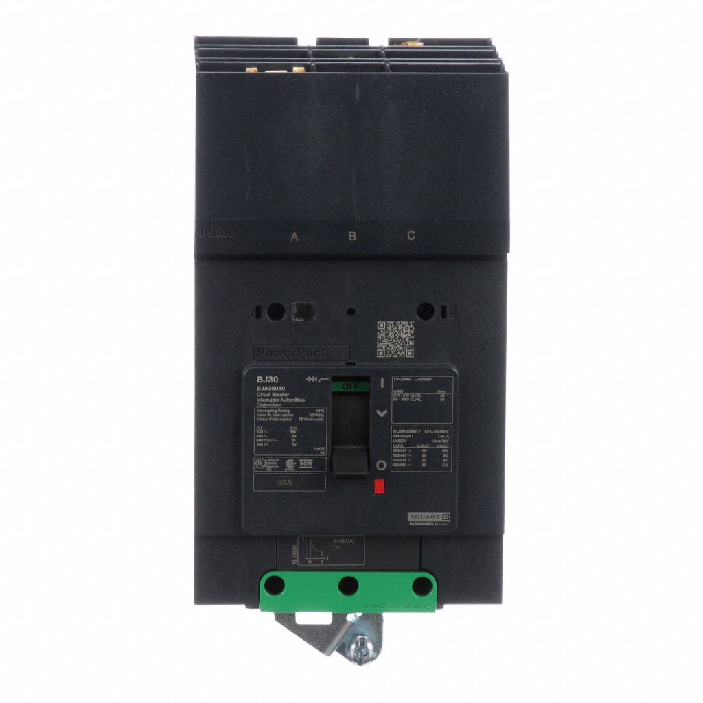 30 A Amps, 100kA at 120/240V AC, Molded Case Circuit Breaker - 482G59 ...