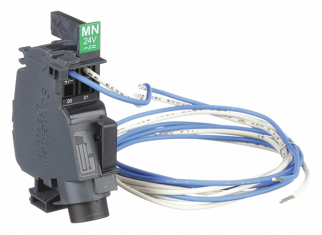 SQUARE D, Prewired Undervoltage Release, 24V AC/DC, Prewired