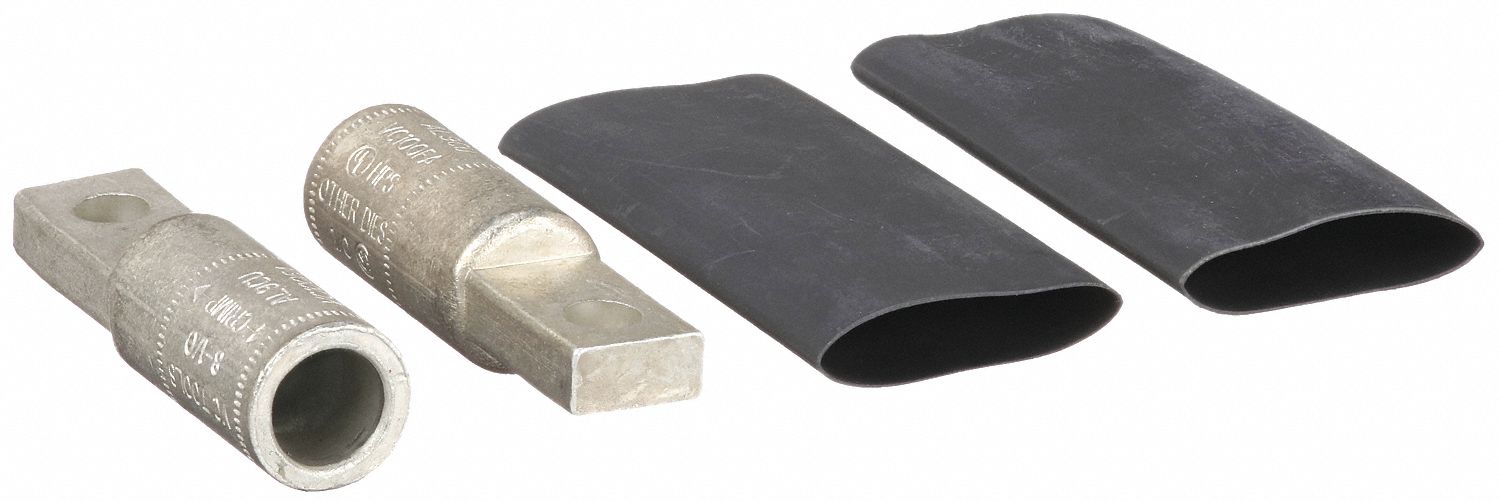 Compression Lug Kit: Compression Lug Kit, 125 A Amps, (2) Aluminum Compression Lug