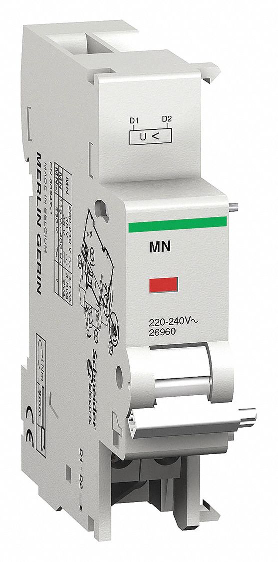 SCHNEIDER ELECTRIC Undervoltage Release Multi 9 Circuit Breakers, 120V