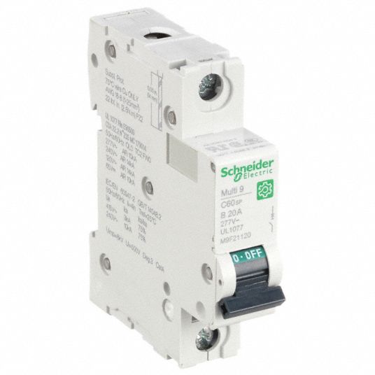 SCHNEIDER ELECTRIC, 20 A Amps, 60V DC, IEC Supplementary Protector ...