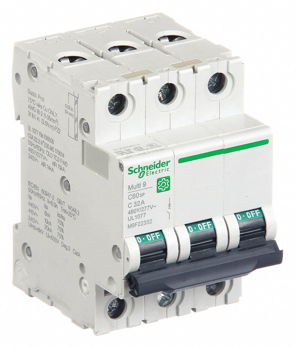 IEC Supplementary Protector: 32 A Amps, 14kA at 240V AC, Screw Clamp, C60SP