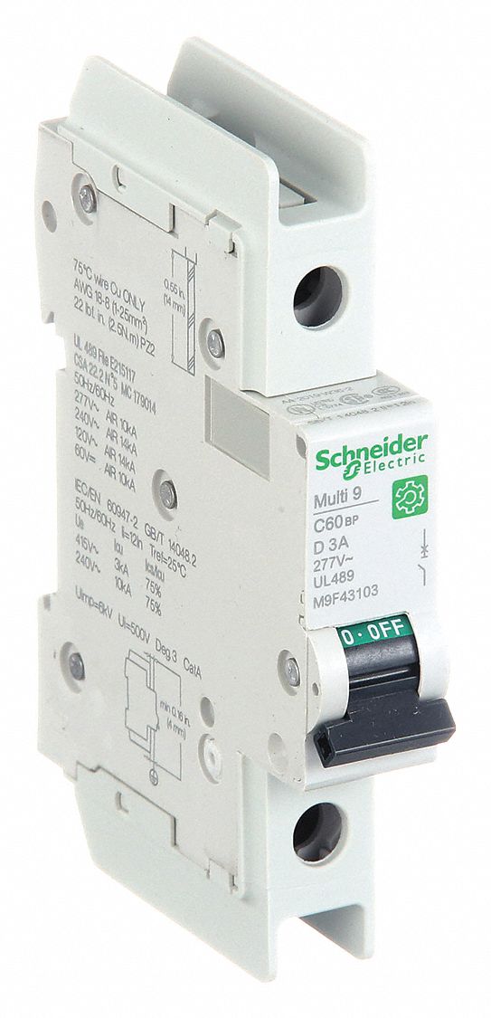 SCHNEIDER ELECTRIC 3 A Amps 60V DC IEC Miniature Circuit Breaker 