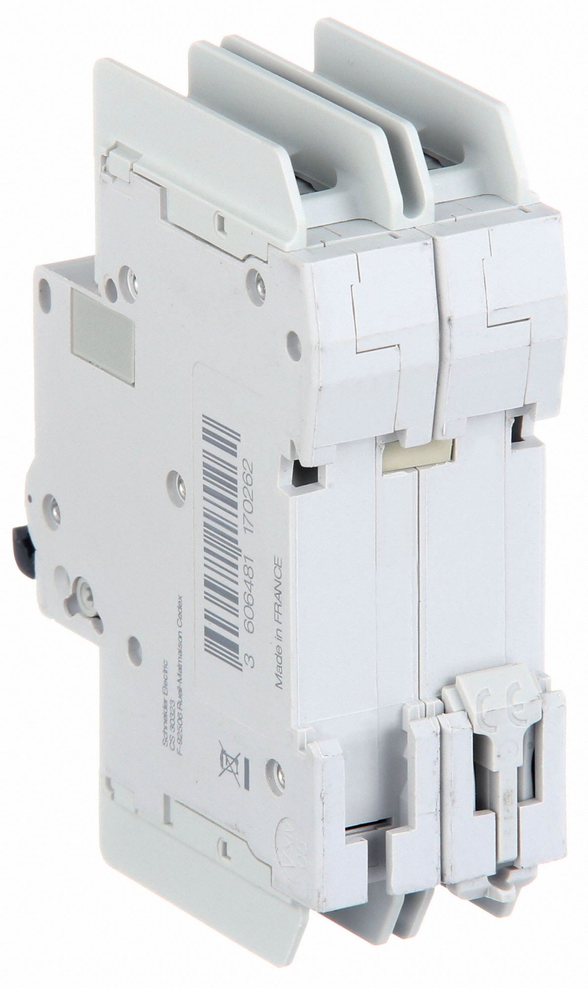 SCHNEIDER ELECTRIC IEC Miniature Circuit Breaker, Amps 30 A, Curve Type D, AC Voltage Rating 240