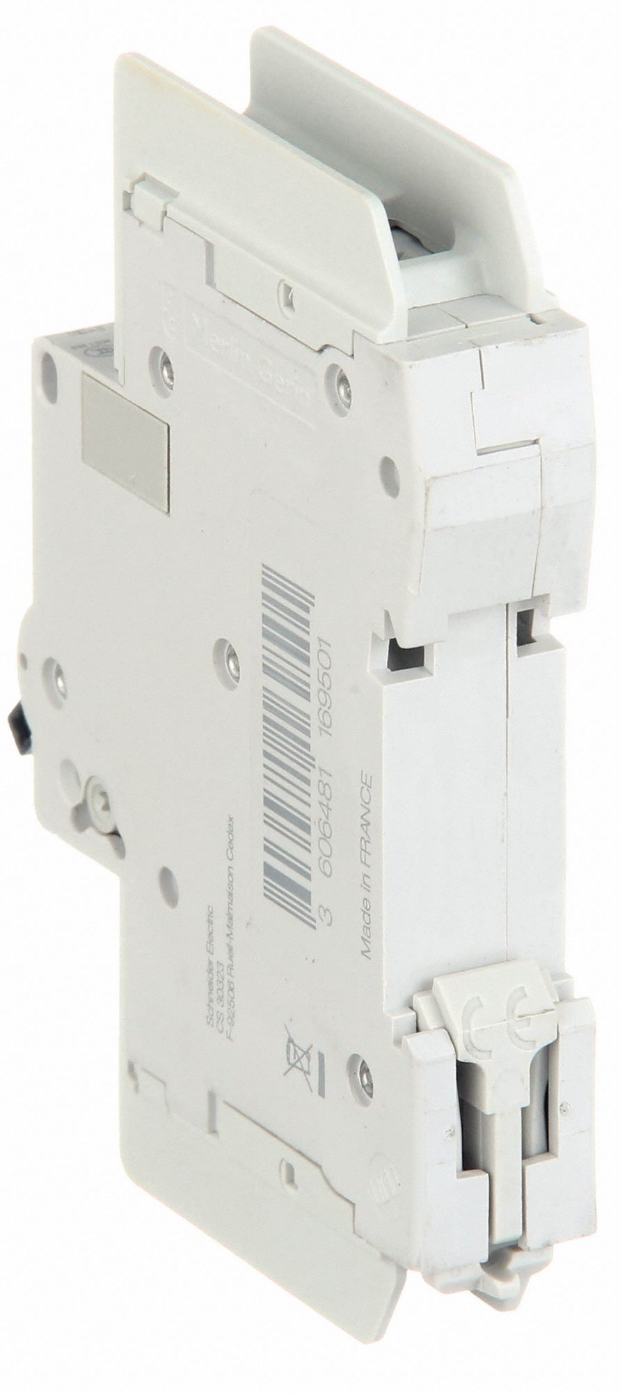 SCHNEIDER ELECTRIC IEC Miniature Circuit Breaker, Amps 0.5 A, Curve
