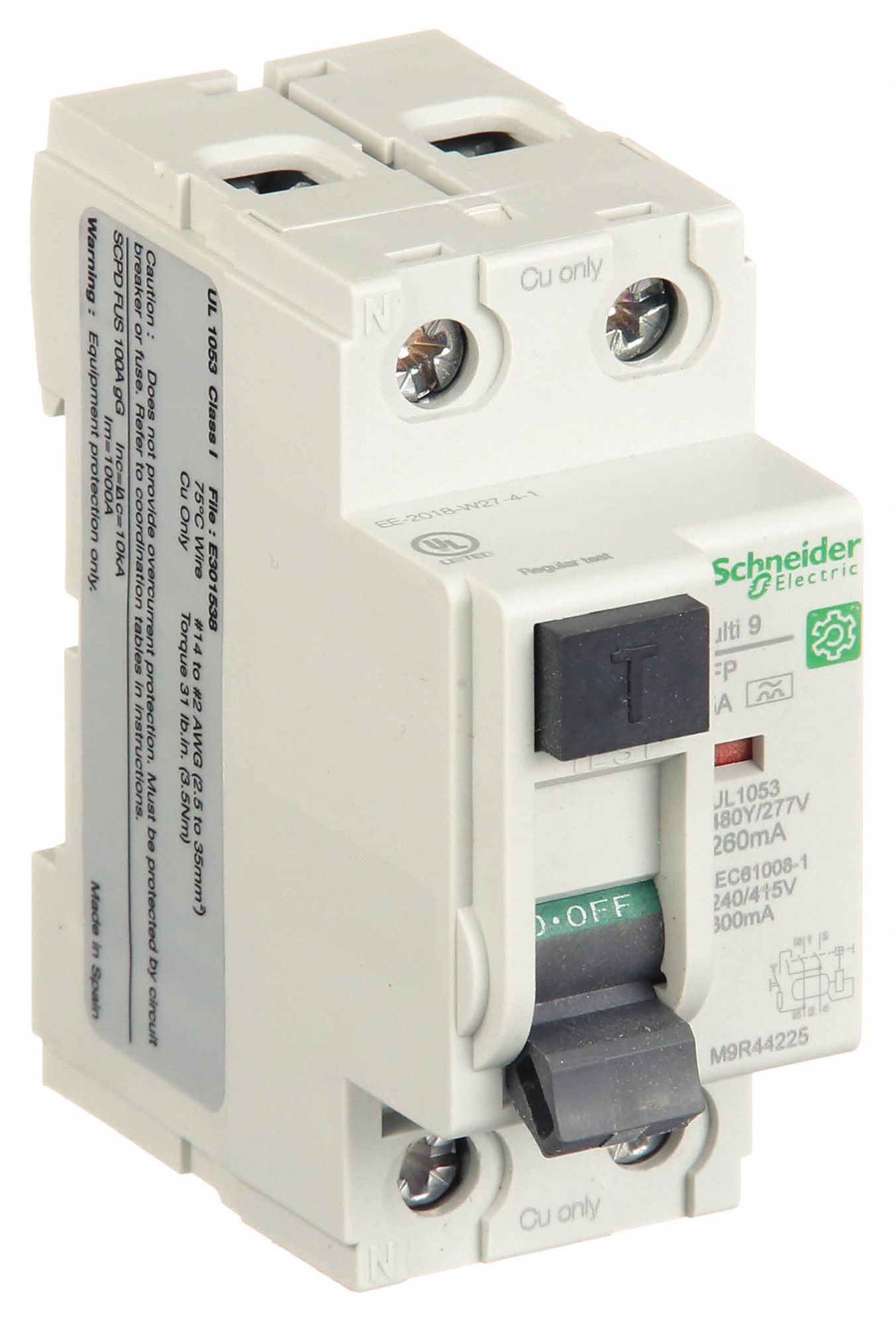 IEC Supplementary Protector: 25 A Amps, 240V AC, 260 mA Rated Residual Current, A