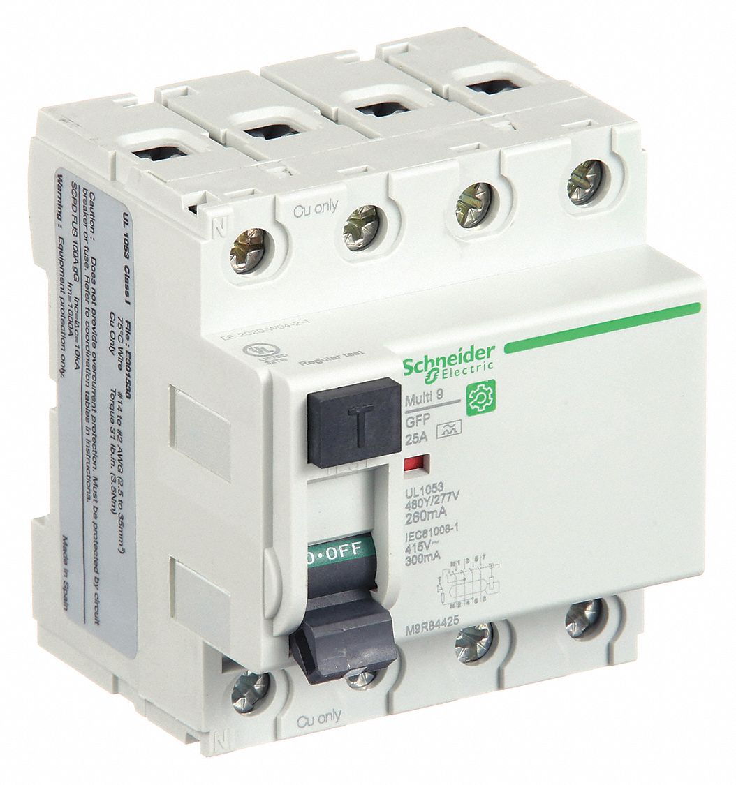 IEC Supplementary Protector: 25 A Amps, 240V AC, 260 mA Rated Residual Current, A