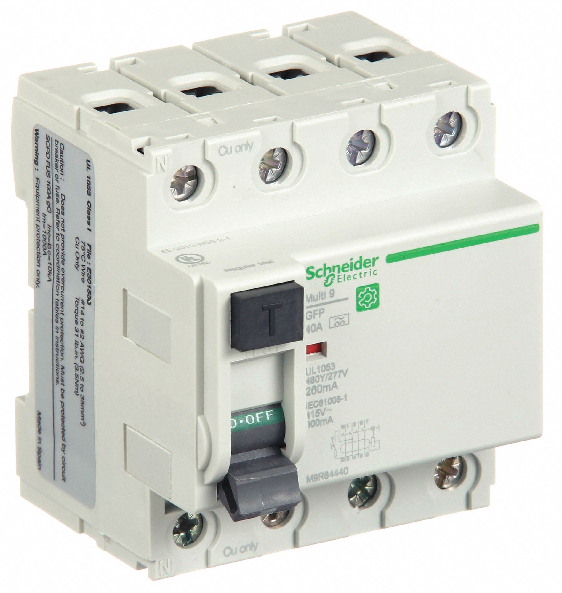 IEC Supplementary Protector: 40 A Amps, 240V AC, 260 mA Rated Residual Current, A