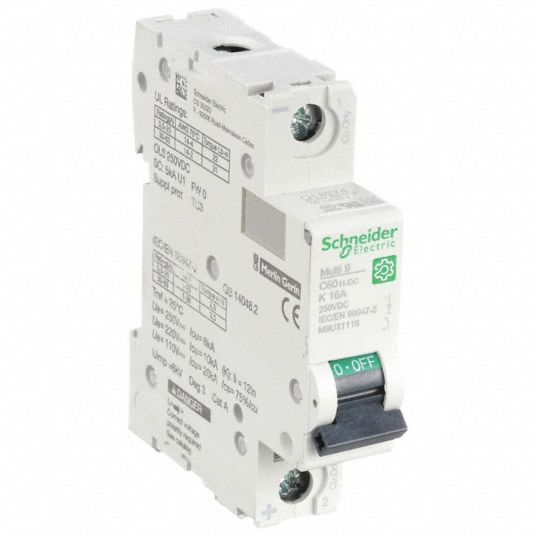 SCHNEIDER ELECTRIC, 16 A Amps, 250V DC, IEC Supplementary Protector ...