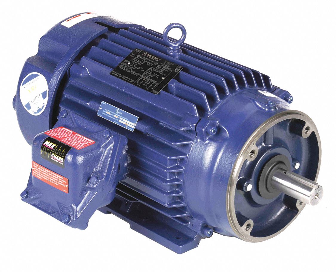 Hazardous Location Motor: Division I, Class I/Class II, C-Face/Rigid Base, T-Stat