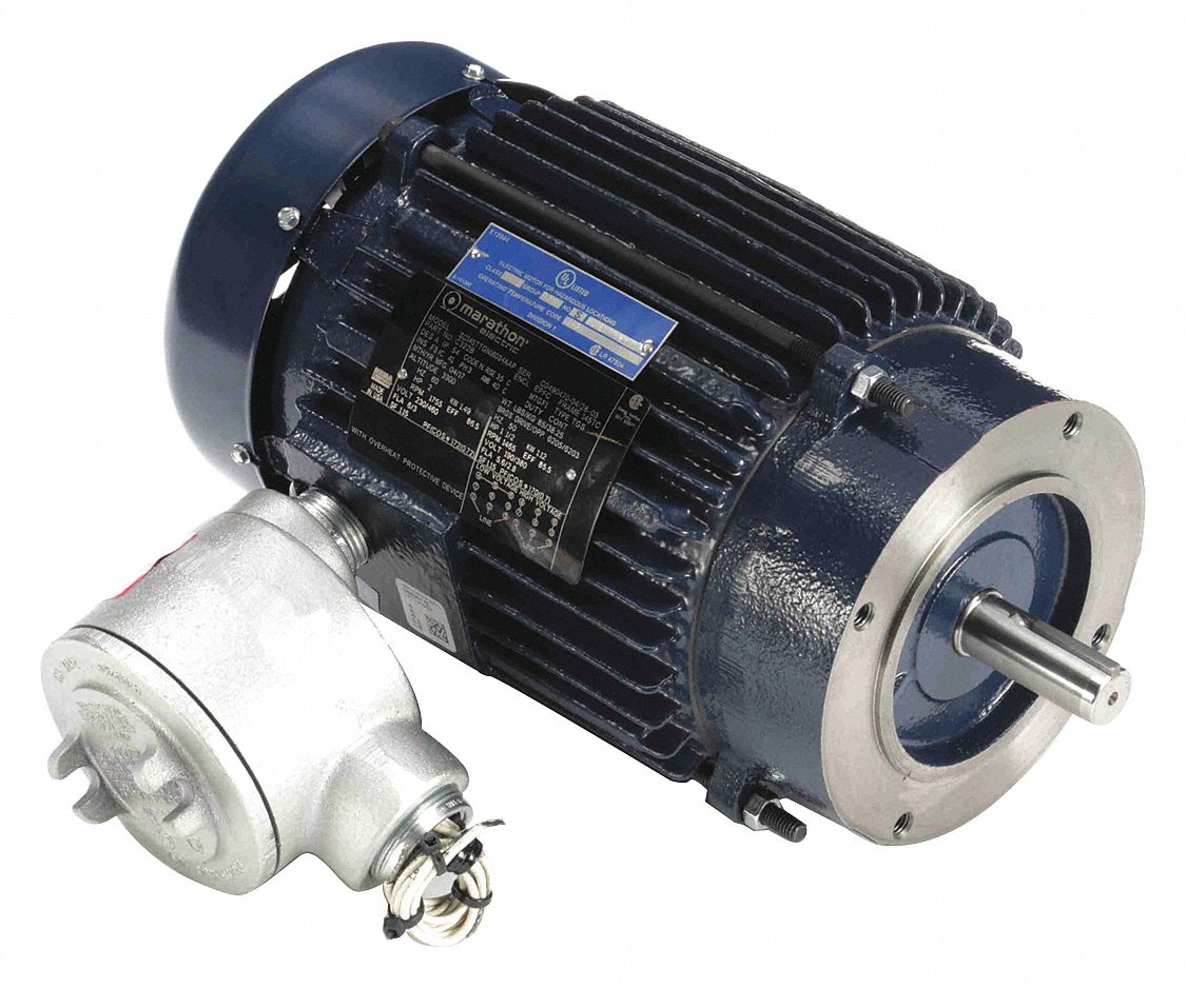 Hazardous Location Motor, 7-1/2 HP, Hazardous Location Class 1 D / 2 F ...