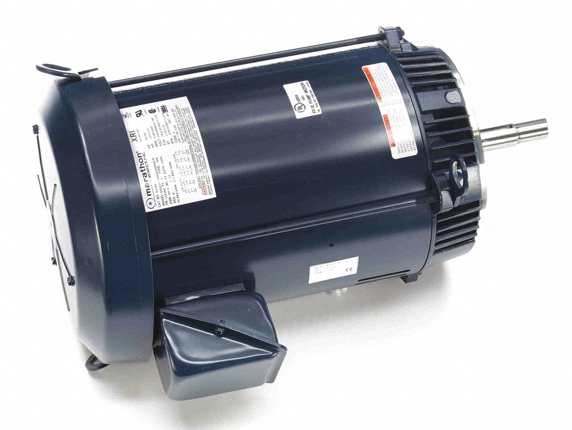 Close-Coupled Pump Motor: Open Dripproof, Face/Base Mounting, 15 HP, 230/460V AC
