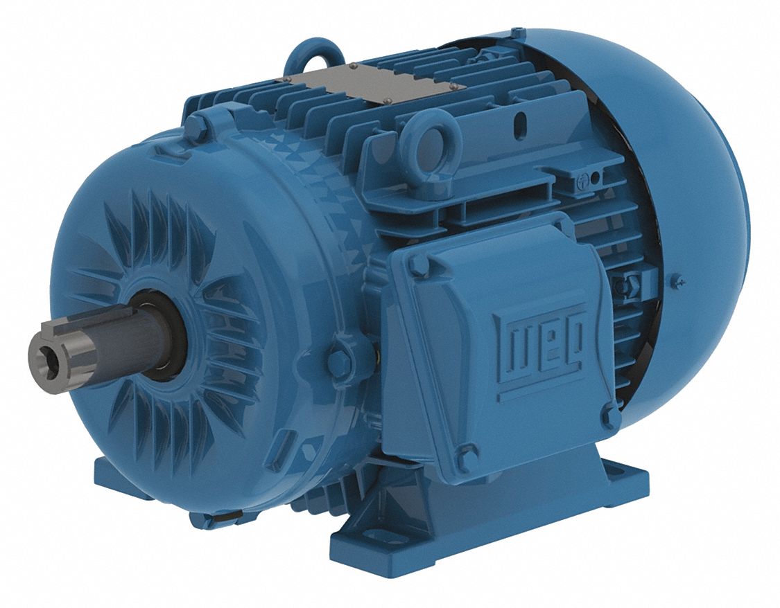 Metric Motor: Totally Enclosed Fan-Cooled, Rigid Base Mount, 1 1/2 HP, 1, 160 Nameplate RPM