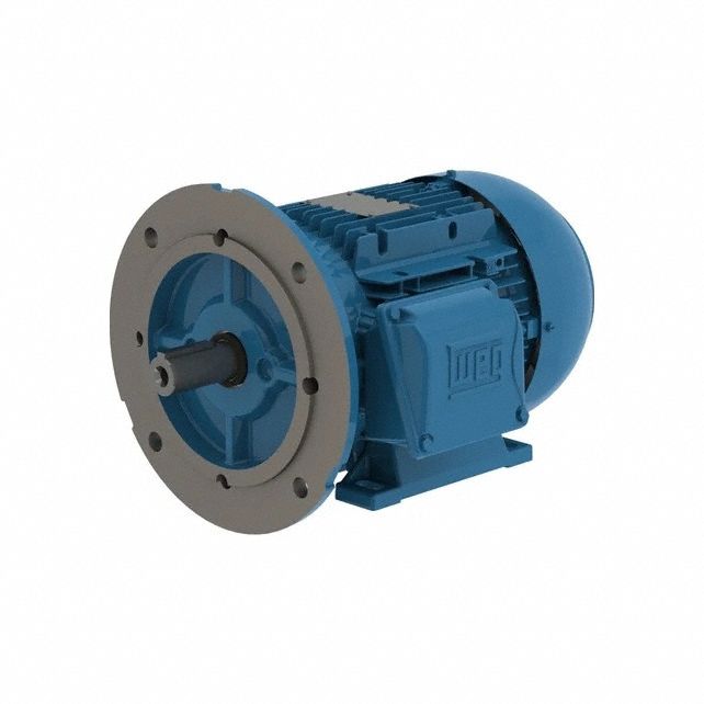 Metric Motor: Totally Enclosed Fan-Cooled, Face/Base Mount, 2 HP, 3, 485 Nameplate RPM, 460V AC