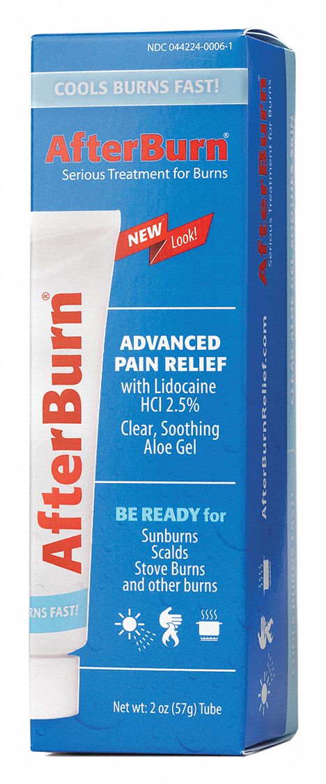 Burn Gel: Gel, Tube, 2 oz Size - First Aid and Wound Care, Lidocaine