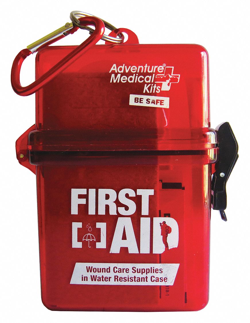 Emergency Medical Kit: EMS/Trauma/Response, 43 Components, Red
