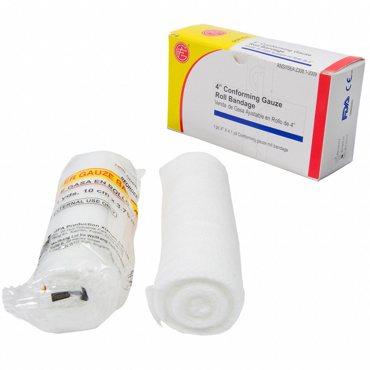 GRAINGER APPROVED Gauze Wrap, Box, Sterile, Gauze, ANSI 2015 482W69