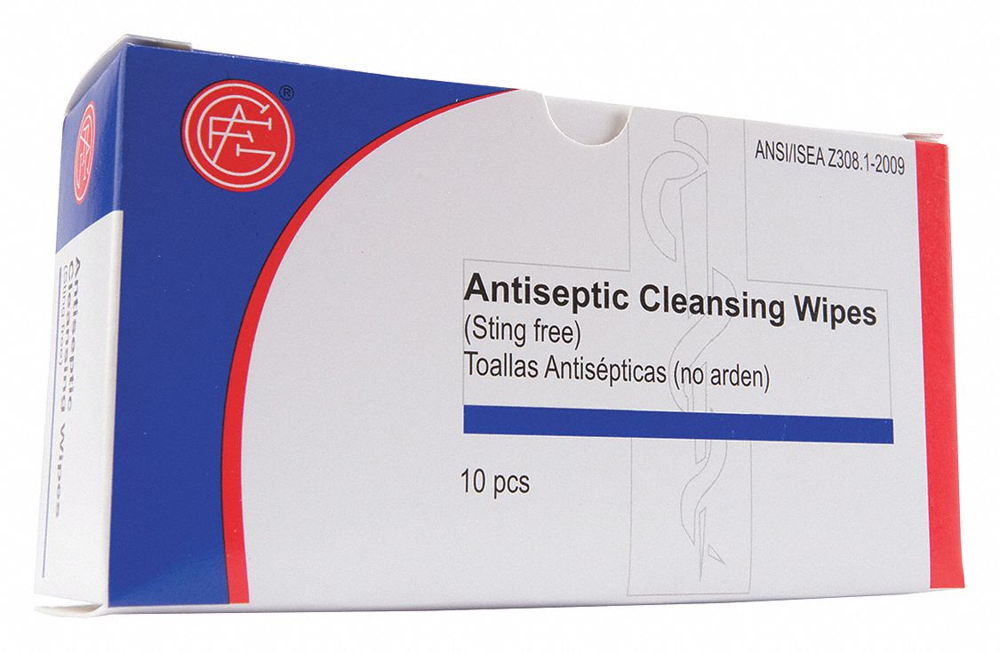 Wipes, Box/Wrapped Packets, Antiseptic Wipes 482W8299990905 Grainger