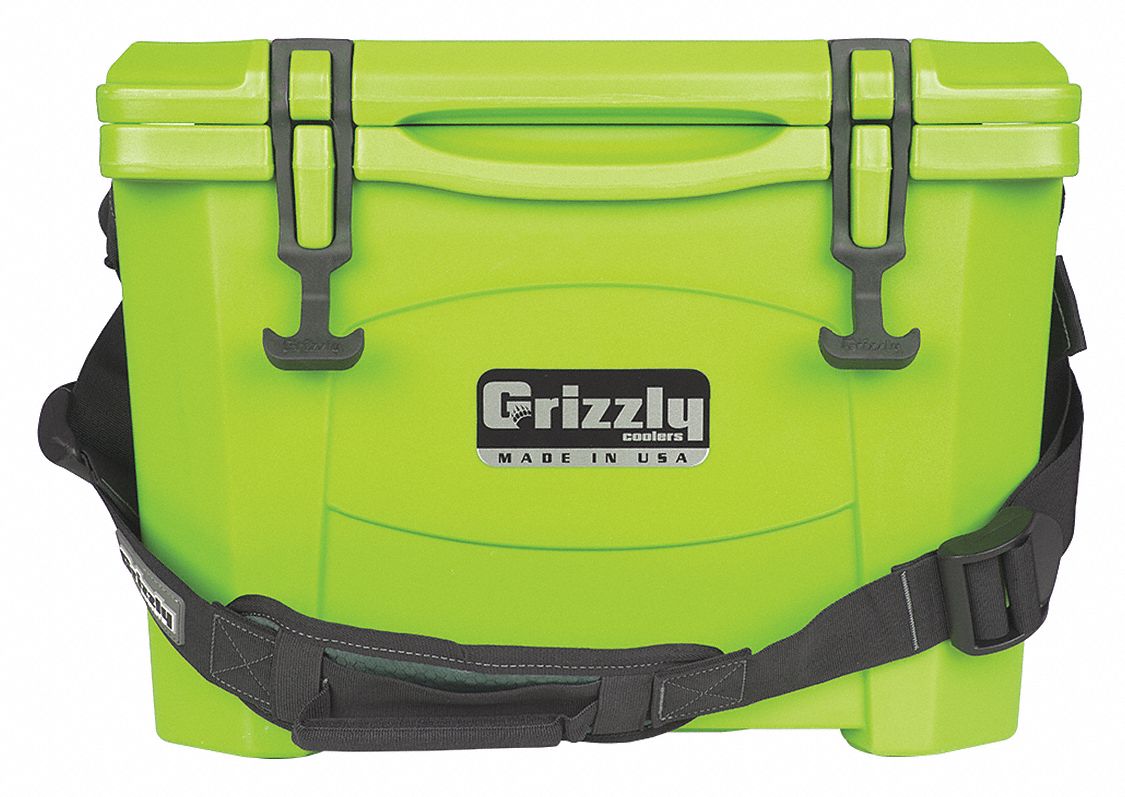 GRIZZLY COOLERS, 16 qt Cooler Capacity, 18 3/4 in Exterior Lg, Marine