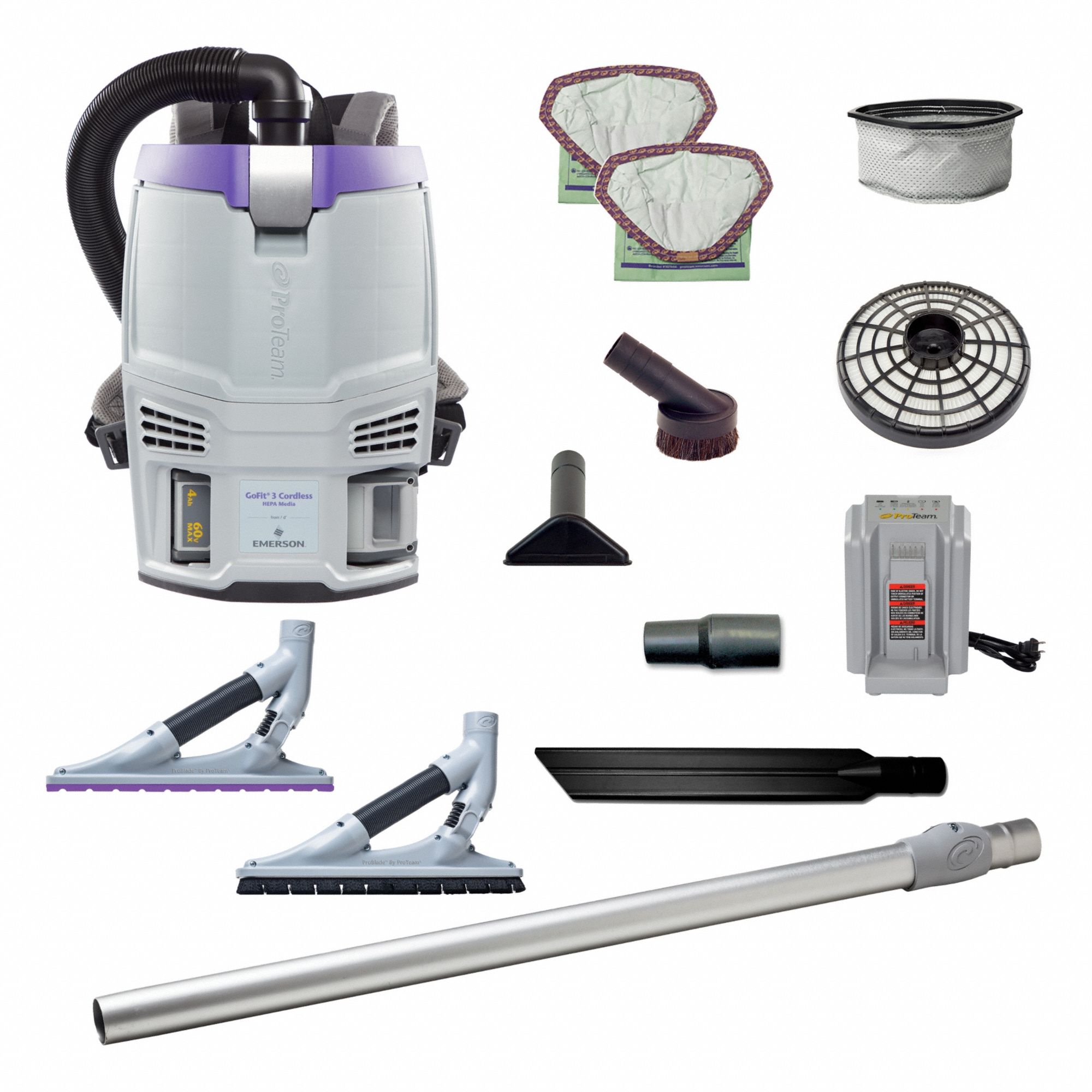 Backpack Vacuum: 65 cfm Air Flow, 12.8 lb Wt, 63 dB Sound Level, 3/4 gal Vacuum Capacity