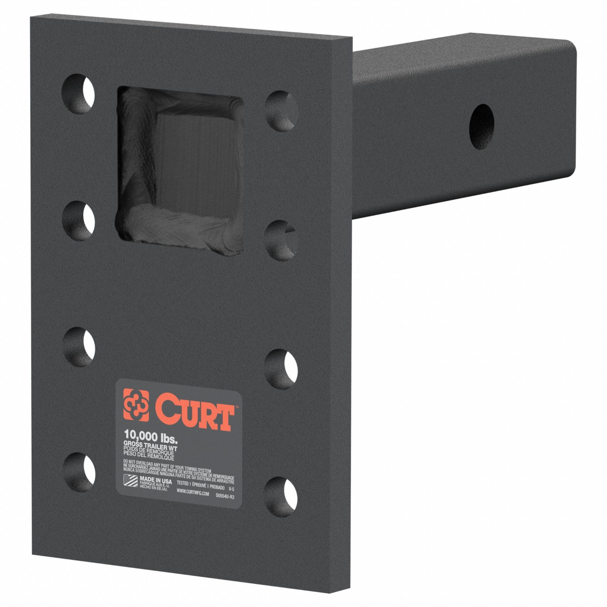 Pintle Mount: 10, 000 lb Gross Vehicle Wt Capacity, 2 in