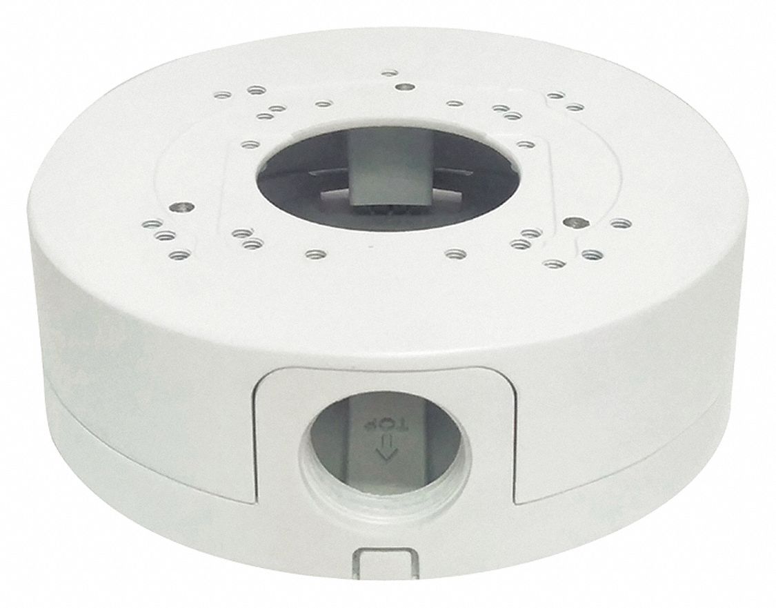 VITEK Junction Box Fits Turret Cameras/Bullet Cameras, Aluminum, Ivory
