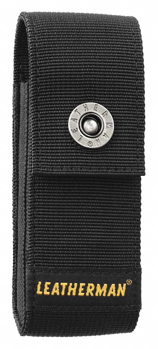 Tool Sheath: For 1 3/4 in Belt Wd - Max, 1 Pockets, Black, Nylon