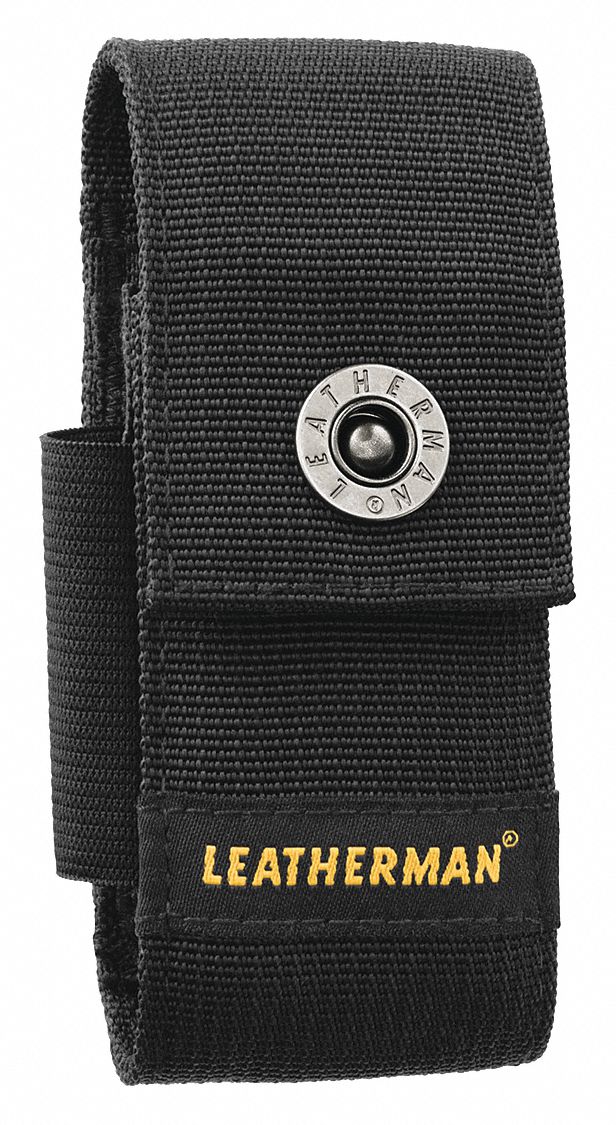 Tool Sheath: For 1 3/4 in Belt Wd - Max, 1 Pockets, Black, Nylon