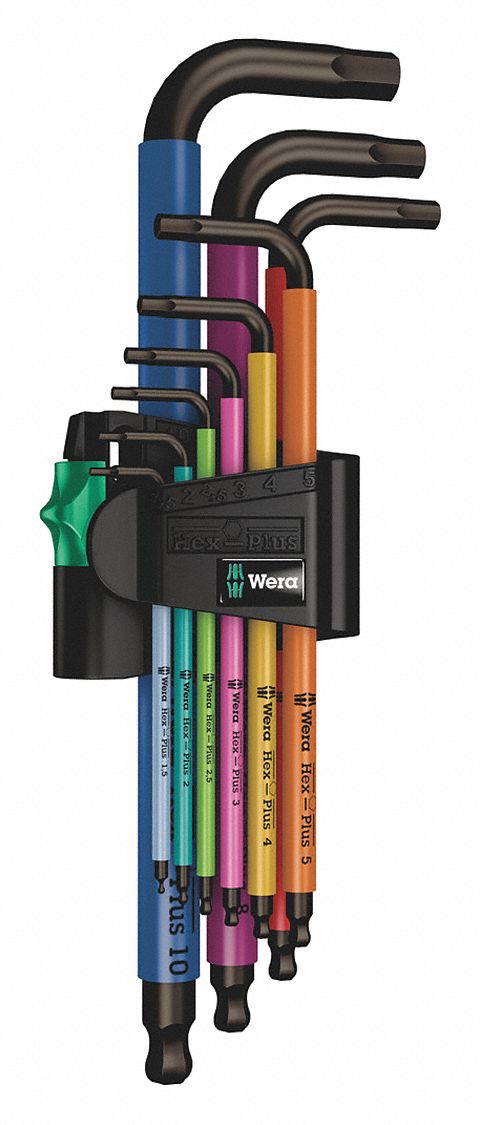 Wera 454/10 hf set imperial 1 juego de llaves allen 5023451001