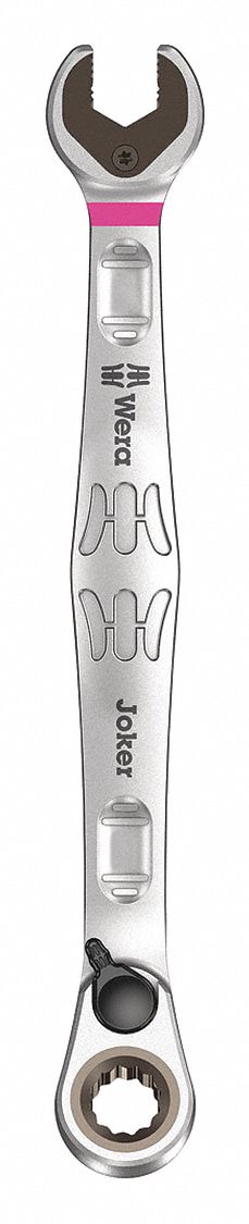 Combination Wrench: Alloy Steel, Nickel Chrome, 8 mm Head Size, 144 mm Overall Lg, Offset