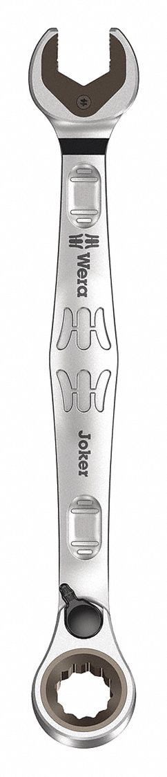 Combination Wrench: Alloy Steel, Nickel Chrome, 15/32 in Head Size, 6 5/8 in Overall Lg, Offset