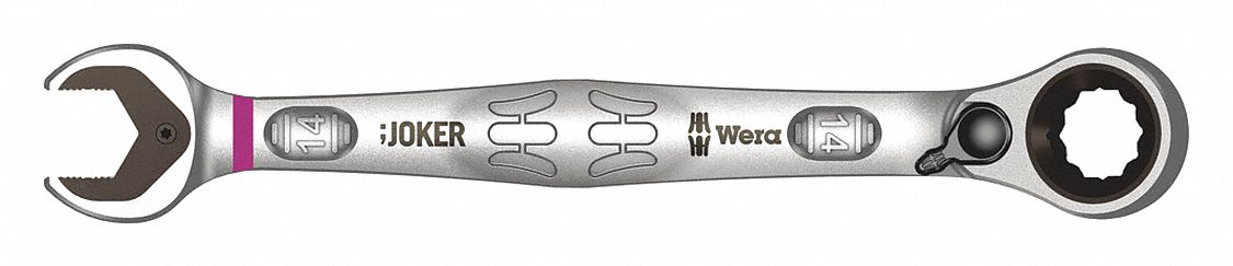 COMBINATION WRENCH, ALLOY STEEL, NICKEL CHROME, 35/64 IN HEAD SIZE, 7¼ IN OVERALL L, OFFSET
