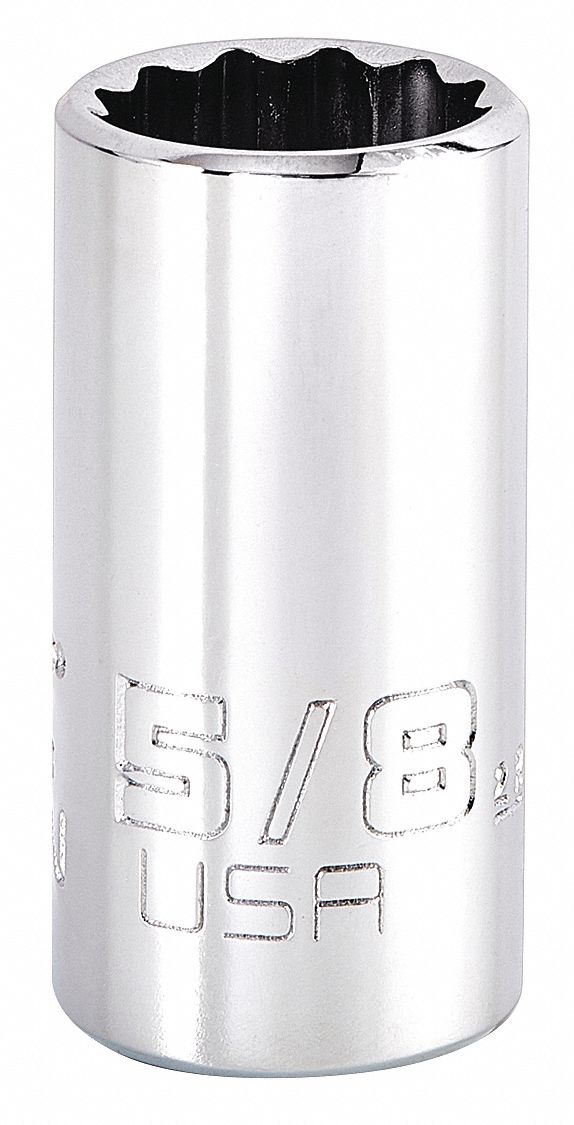 Socket,  Steel,  Chrome,  20 mm