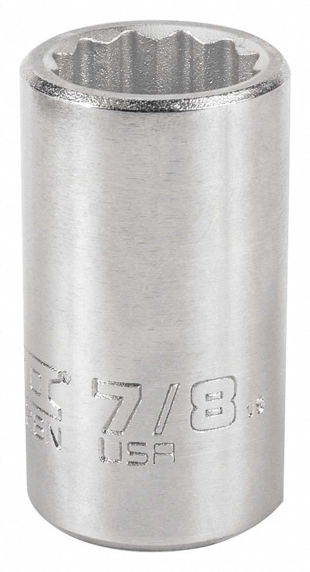 PROTO, 3/4 in Drive Size, 7/8 in Socket Size, Socket 483H64J5528N