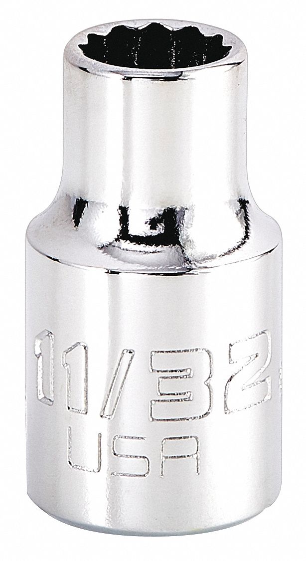Socket, Stl, 12P11/32in,