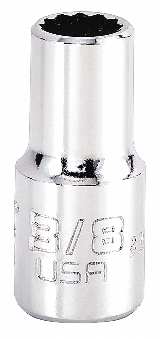Socket, Stl, 12P3/8in,