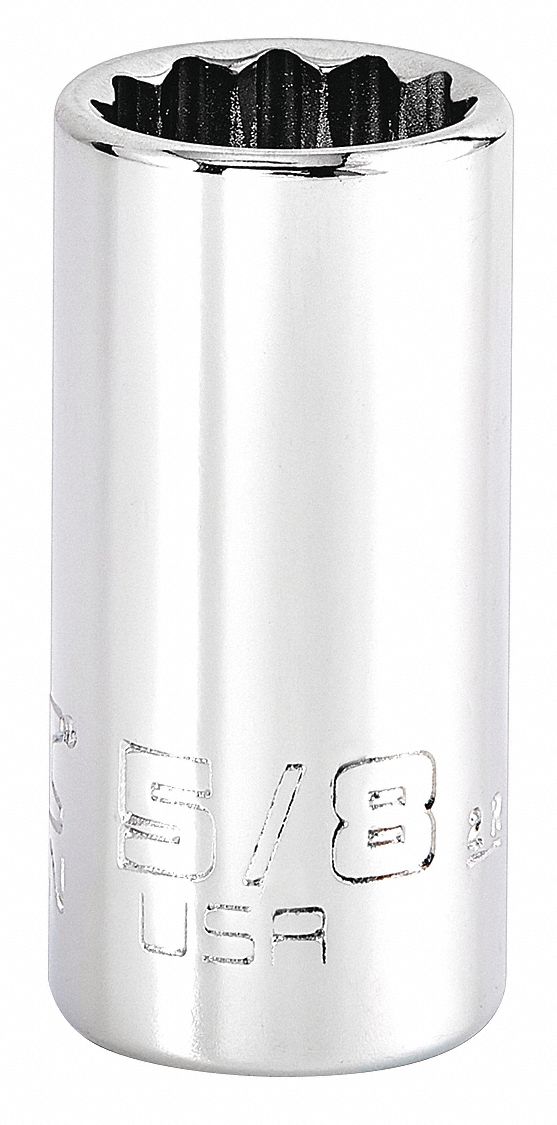 Socket, Stl, 12P5/8in,